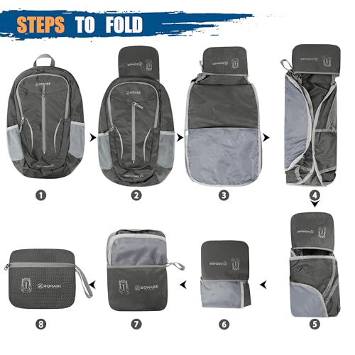 Lightweight Packable Backpack 25L (25L / Medium Grey B)