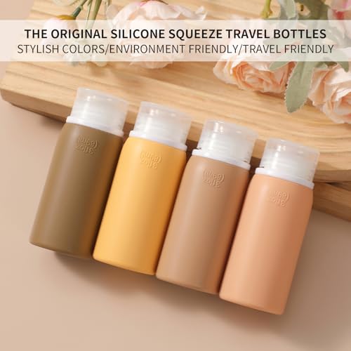 21 Pack Travel Bottles for Toiletries (Apricot)