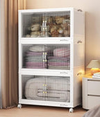 240Qt Stackable Storage Bins with Lid (White / 80QT-3Pack)