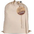LFH Home Large Premium 1pack Cotton Rich Rich Canvas Laundry Bag with Drawstring and Handles Heavy Duty (18”x26” / Natural)
