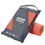 Microfiber Towel Quick Dry Camping & Travel & Gym Towel. Compact (Brick Red / 40.00" x 20.00")