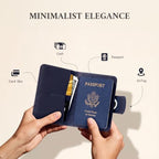 Passport Holder for Travel (Midnight Navy)