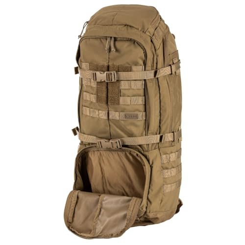 Tactical Rush 100 Large Duty Deployment Backpack 60L Molle Bag (Black / Small-Medium)