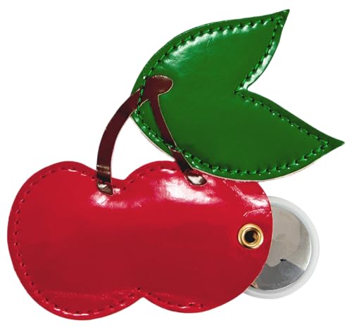 Keychain Case Compatible with Apple AirTag (Cherry)