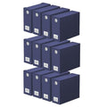 12 Pack Bed Sheet Organizers and Storage (12 Pack / Navy Blue)