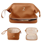 Personalized Makeup Bag (Brown / Z)
