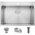 28 inch Drop in Kitchen Sink (Silver / 28x18)
