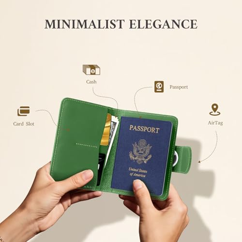 Rfid Passport Holder for Travel Women (Avocado Green)