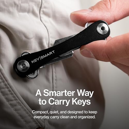 KeySmart Original Key Holder (8 Keys / Black (2 Pack))