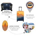 Luggage Cover Fits 18 (S / Amber Mountains)