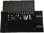 Velvet Travel Jewelry Case Roll Bag Organizer - Image 3