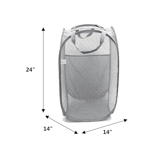 Pop Up Hampers 3 Pack with Laundry Bags 6 Pack (Mixcolor with 3 hamper)
