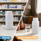 16 oz Plastic Bottles with Lids (Translucent / 16-oz)