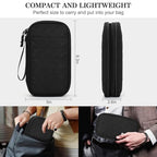 Electronic Organizer (8.3 x 5 x 2.6 inches / Black Quilted)