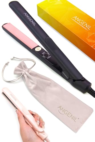 Ultra Mini Hair Straightener Flat Iron for Short Hair (Ultra Mini 0.7-inch_grey)
