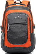 Extra Large Backpack Bookbag for College Travel Laptop Business Hiking Backpack Fit Laptop Up to 17 Inch Sturdy Multi Compartment Gifts for Men Women Night Light Reflective (17 Inch / Tangerine Orange)