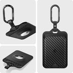 Air Fit Key Card Holder for Tesla with AirTag Slot (Carbon Weave - Airtag Slot)