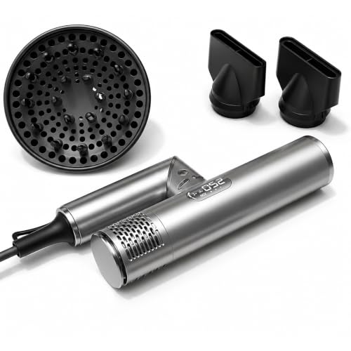 Dual Voltage Travel Hair Dryer (Grey Silver)