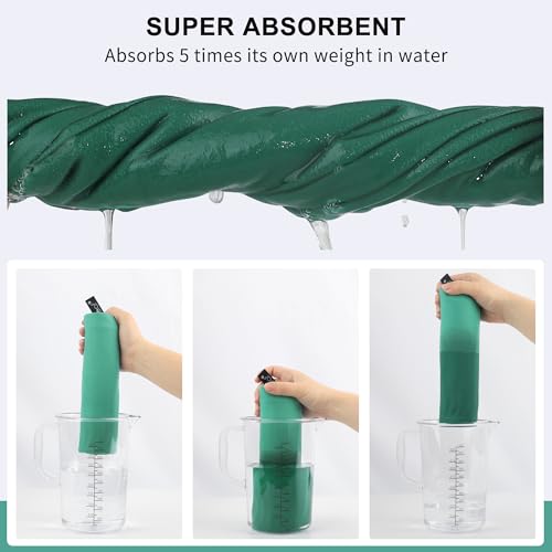 Microfiber Towel Quick Dry Camping & Travel & Gym Towel. Compact (Apple Green / 24.00" x 12.00")