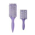 Curl Defining Brush for Curly Hair (2Pcs Purple)