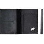Albatross Leather Travel Passport Holder (Black)