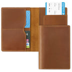 Leather Passport Holder (Brown)