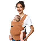 Baby Carrier with Natural Cotton Linen (Sepia)
