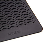 Pro Large Silicone Heat Resistant Mat Pad for Hot Hair Tools (Black)