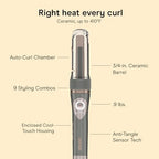 InfinitiPRO Automatic Curling Iron (Gray/Gold / 3/4 Inch Single)