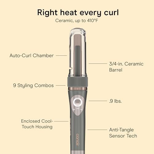 InfinitiPRO Automatic Curling Iron (Gray/Gold / 3/4 Inch Single)