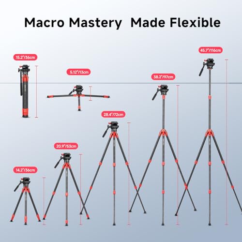 Mini Carbon Fiber Camera Tripod MP20C