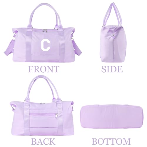 Dance Gym Duffel Bag Gifts for Girls Teen (Purple / C)