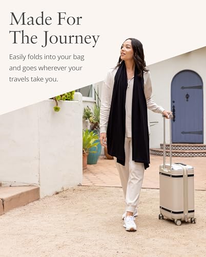 Dreamsoft Travel Scarf (Organic Cotton / Black)