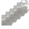 5Pack) Custom Personalized Luggage Tags-Customized Unique tag for Suitcase Backpack Travel,Bags (Metal (2 × 2)) (Metal (2 × 2))