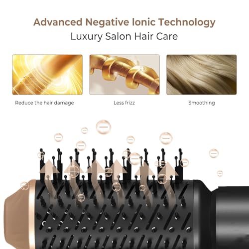 6 in ONE Hair Dryer Brush (Black)