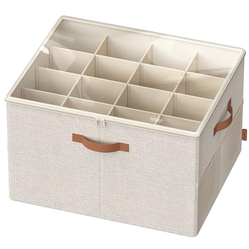 Shoe Organizer for Closet (Cappuccino Beige / 1 Pack)