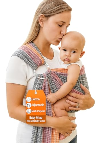 Ring Sling Carrier for Baby (Rainbow Honeycomb)