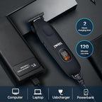 Professional Beard Trimmer for Men (Matte Black)