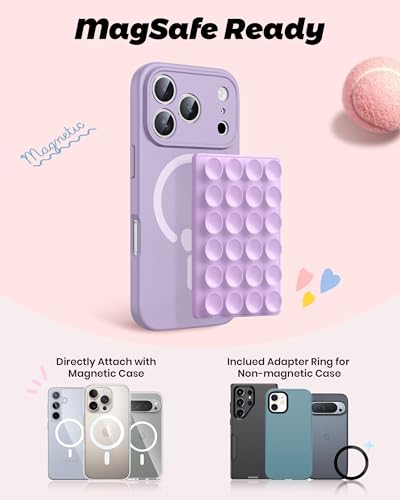ASMR Stuff Silicone Suction Phone Mount (Lilac Purple)