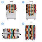 Stripe Luggage Cover Washable Suitcase Protector Anti (Stripe / S(20-22inch suitcase))