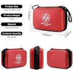 Premium 320 Piece First Aid Kit (Red / 5.88 x 8.65 Inch)