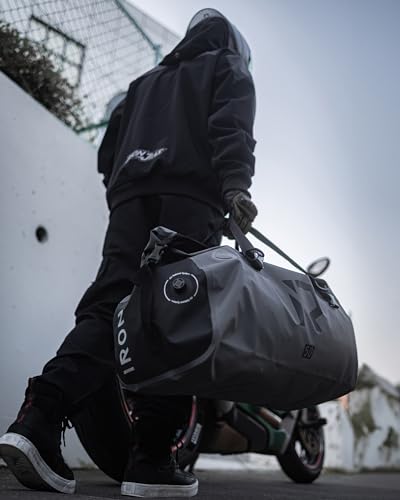 Waterproof Motorcycle Duffel Bag Tail Bag 70L Dry Bags Luggage (70L / Grey)