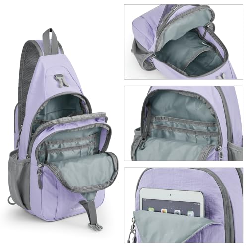 Sling Bag for Men Women (Taro Purple)