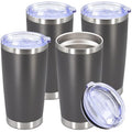 20oz Tumbler Stainless Steel Tumbler Coffee Tumbler with Lid Grey (Gray)