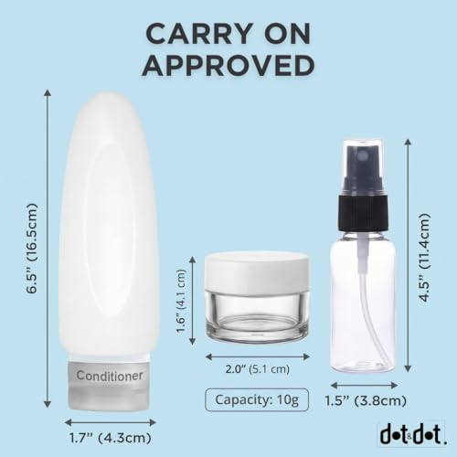 Leak Proof Travel Bottles (3oz 15pc - Gray/White/Black)