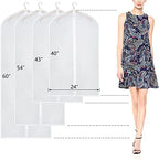 Clear Garment Bags Suit Bag for Closet Storage 43 in (43"-10pcs)