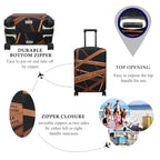 Luggage Cover Fits 31 (XL / Gold Fragile)