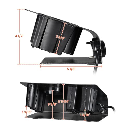 BYOOTIQUE 6 Hole Tabletop Blow Dryer & Hair Iron Holder Salon Stand Pack 2 (9.8x7.4x4.7 Inch (Pack of 2))