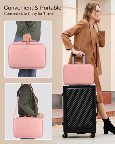 Professional Makeup Case with LED Mirror (Medium / 01-Pink 2)