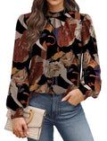 Fall Outfits for Women 2026 Long Sleeve Shirts Early Womens Fall Fashion 2026 Must Haves Womens Tops for Teachers School Outfits Winter Clothing Trendy Clothes Blouses Floral Print XL (01 - Floral Printb / X-Large)